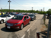 Volts in staging lane